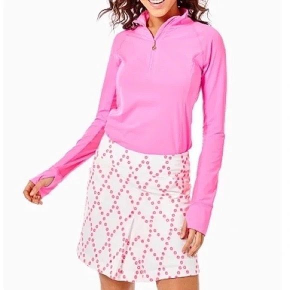 Lilly Pulitzer Pink and White Skirt - Picture 1 of 7